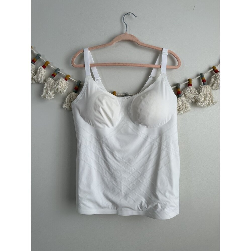 Honeylove Liftwear White Astral Wireless Padded Shaping Cami Med Support 2x
